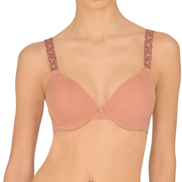 Pure Luxe Custom Coverage Contour Bra in Frose/Red Clay - Picture 1 of 8